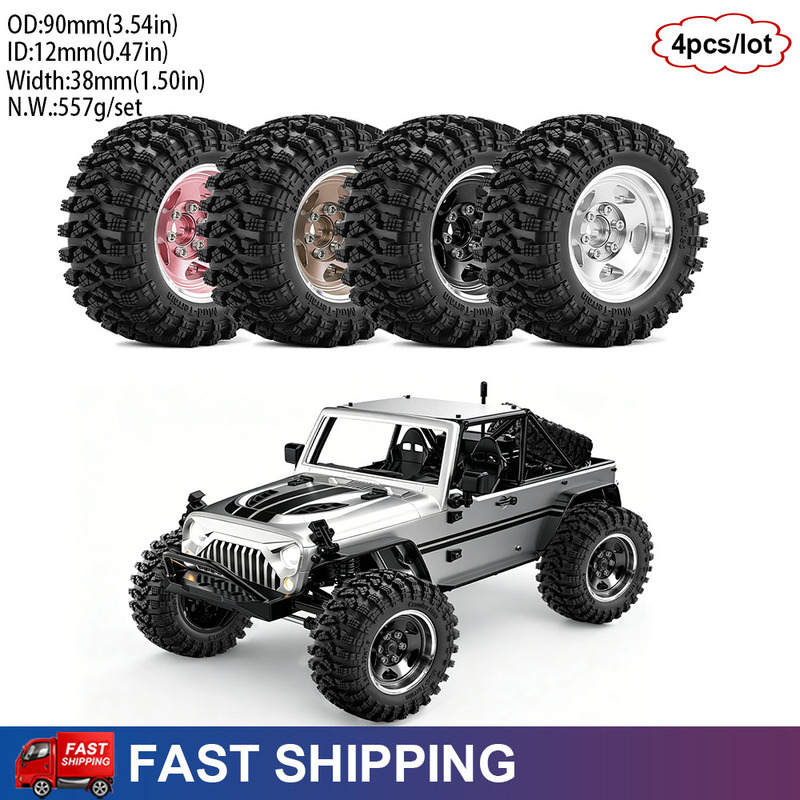 Wheel Rim Rc - 4 roues et pneus Beadlock en