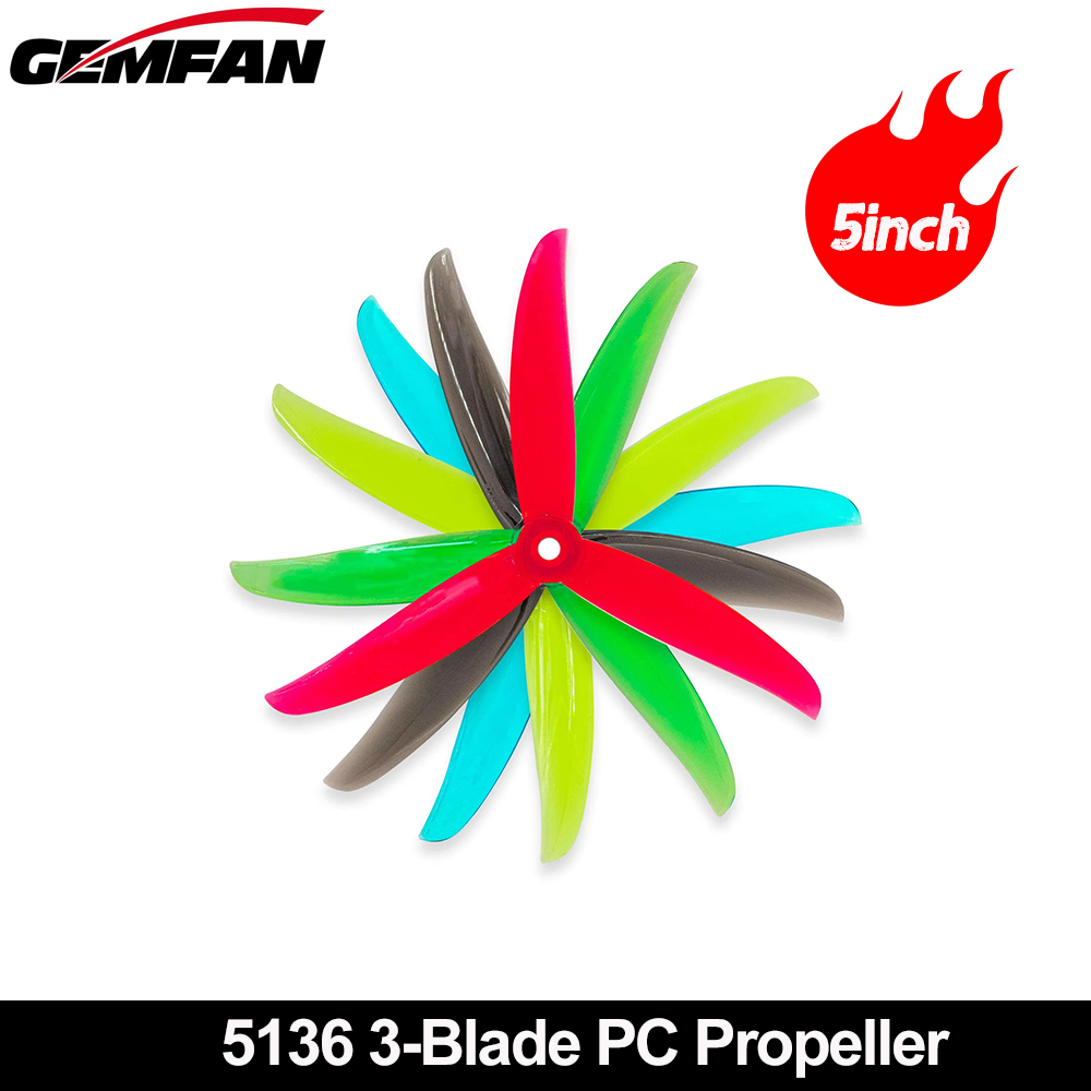 Fpv Racing Quadcopter - Gemfan VANOVER 5136 hélice PC 3