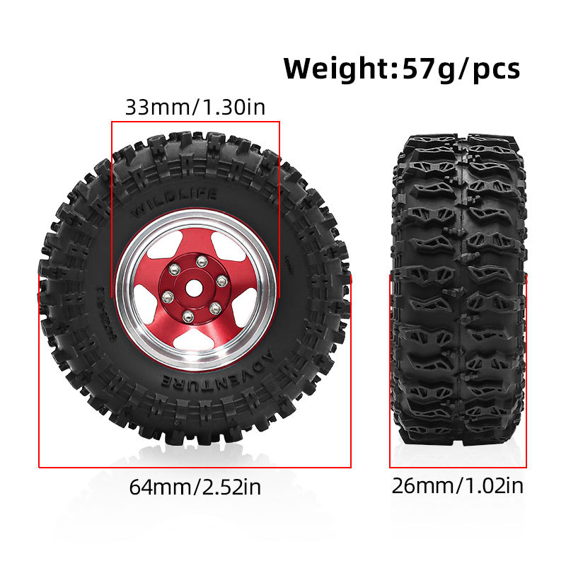 Ensemble de 4 pneus en caoutch - Wheel Rim Rc avis et prix