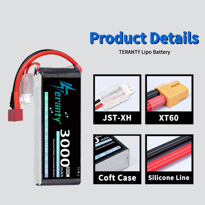 Batterie Lipo TERANTY 2S 3000m - Rc Hobby Models avis et prix