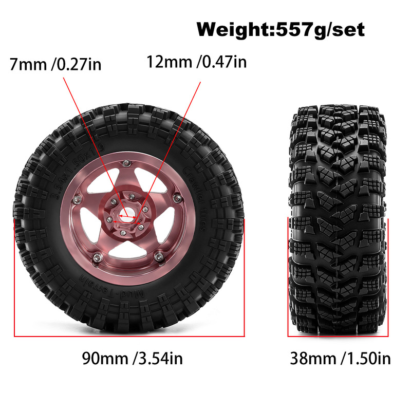4 roues et pneus Beadlock en m - Wheel Rim Rc avis et prix