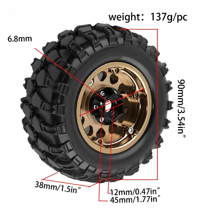 4 jantes de roue Beadlock de 1 - Wheel Rim Rc avis et prix