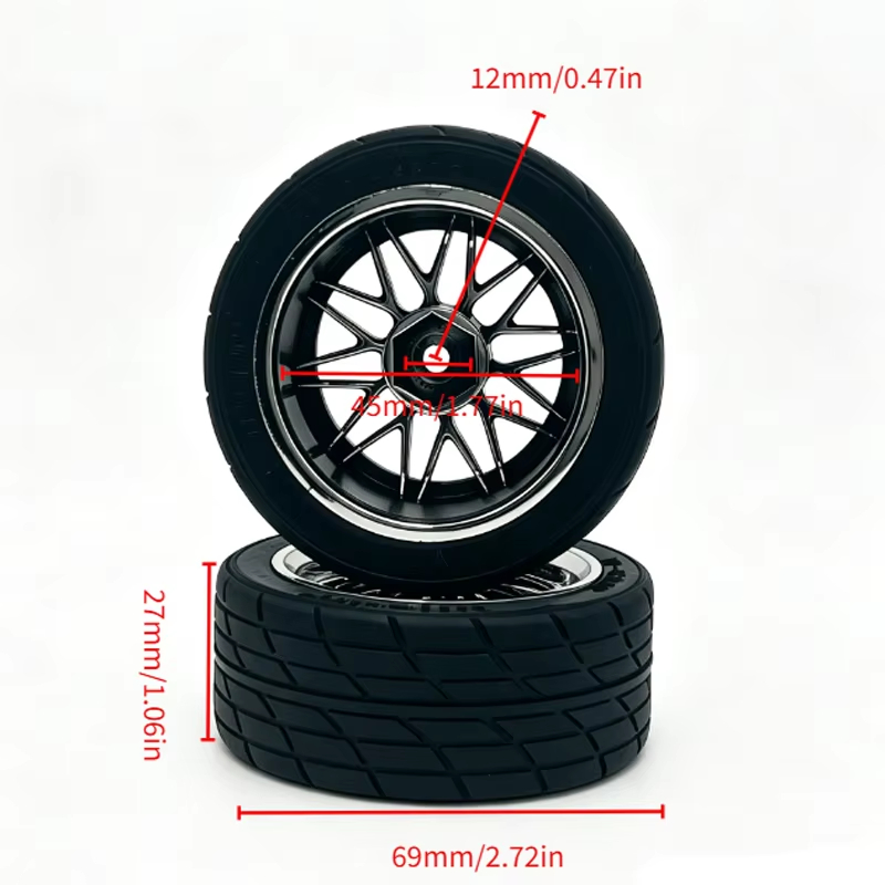 4 pneus hexagonaux de 12mm 1/1 - Wheel Rim Rc avis et prix