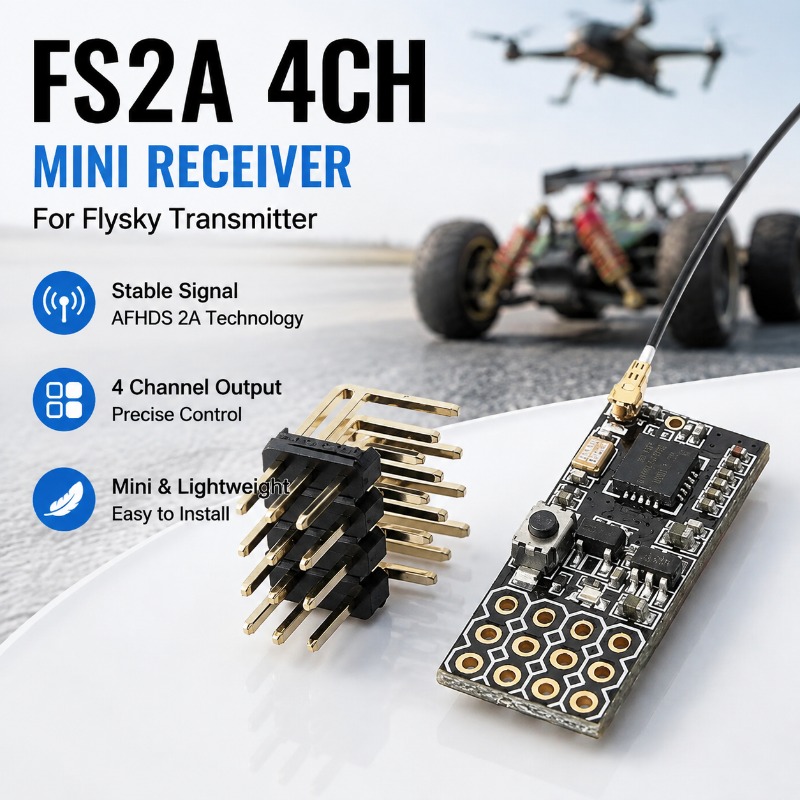Récepteur PWM 4 canaux FS FS2A - Rc Hobby Models avis et prix